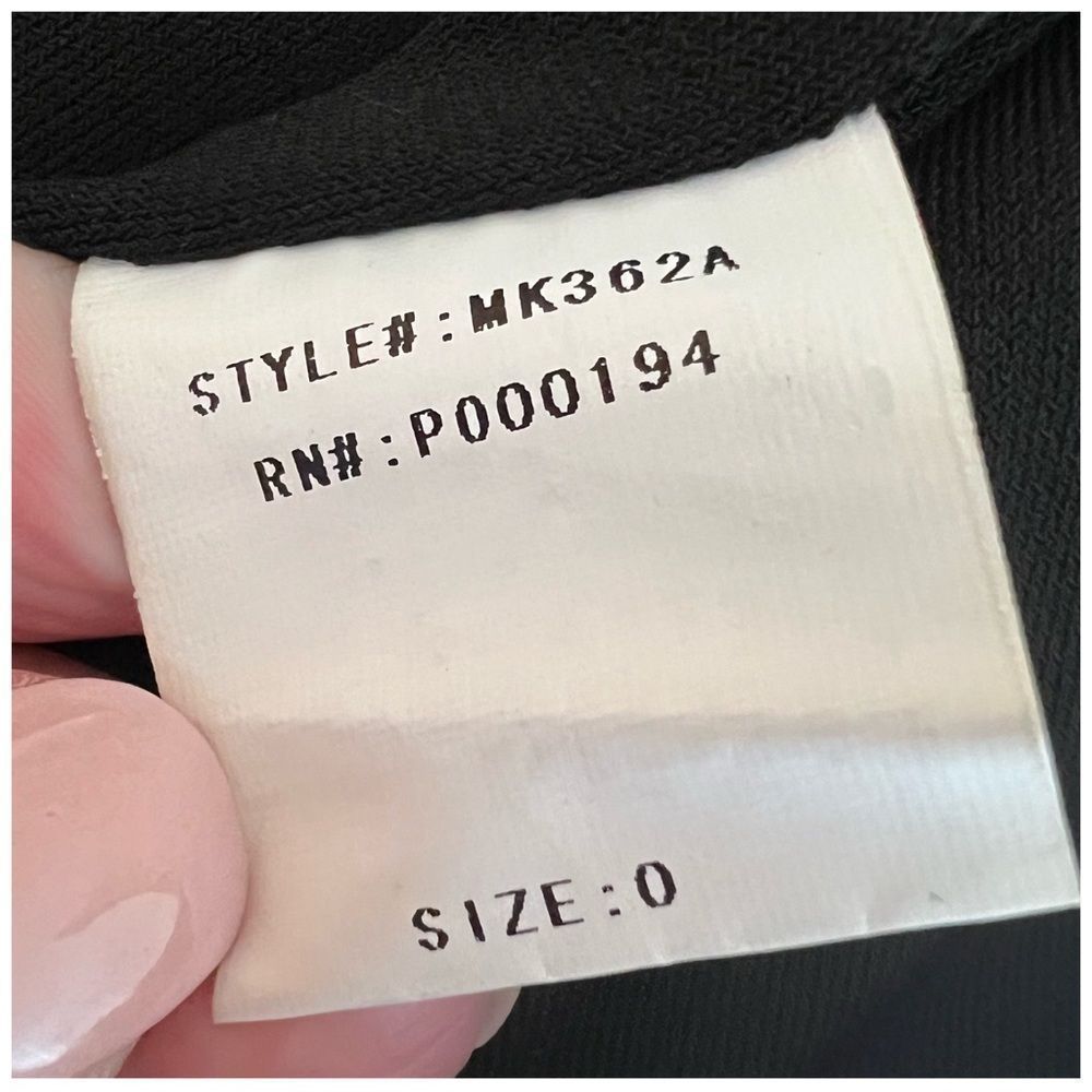 Revolve Blq Basic Black Scuba Knit Wrap Skirt Sz 0 - image 5